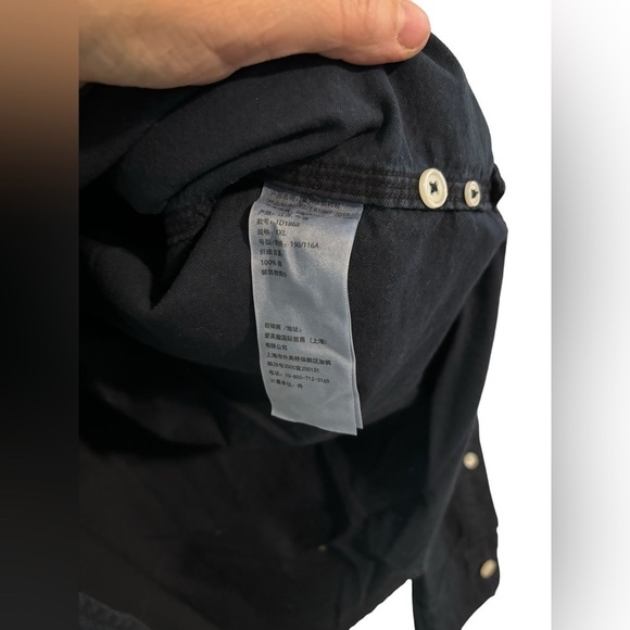 Abercrombie and Fitch Men's XXL, Dark Blue, Button Collar, Button Up Oxford EUC - Picture 9 of 13